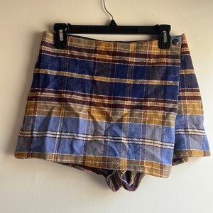 Free people plaid skort